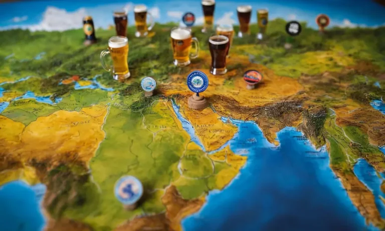 Papel pintado celebra la cultura global de la cerveza