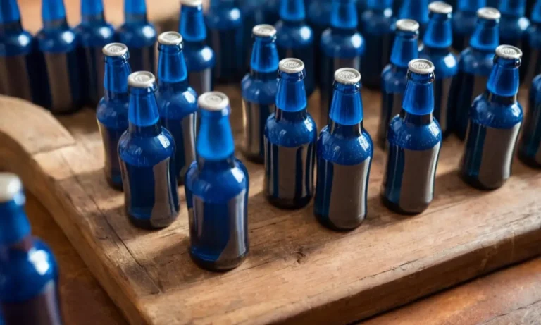 Botellas azules