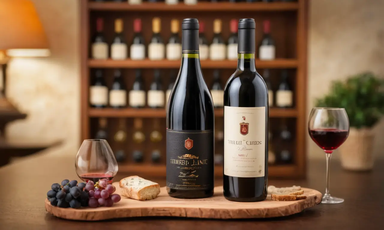 Papel pintado elegante muestra una guía de cata de vinos detallada