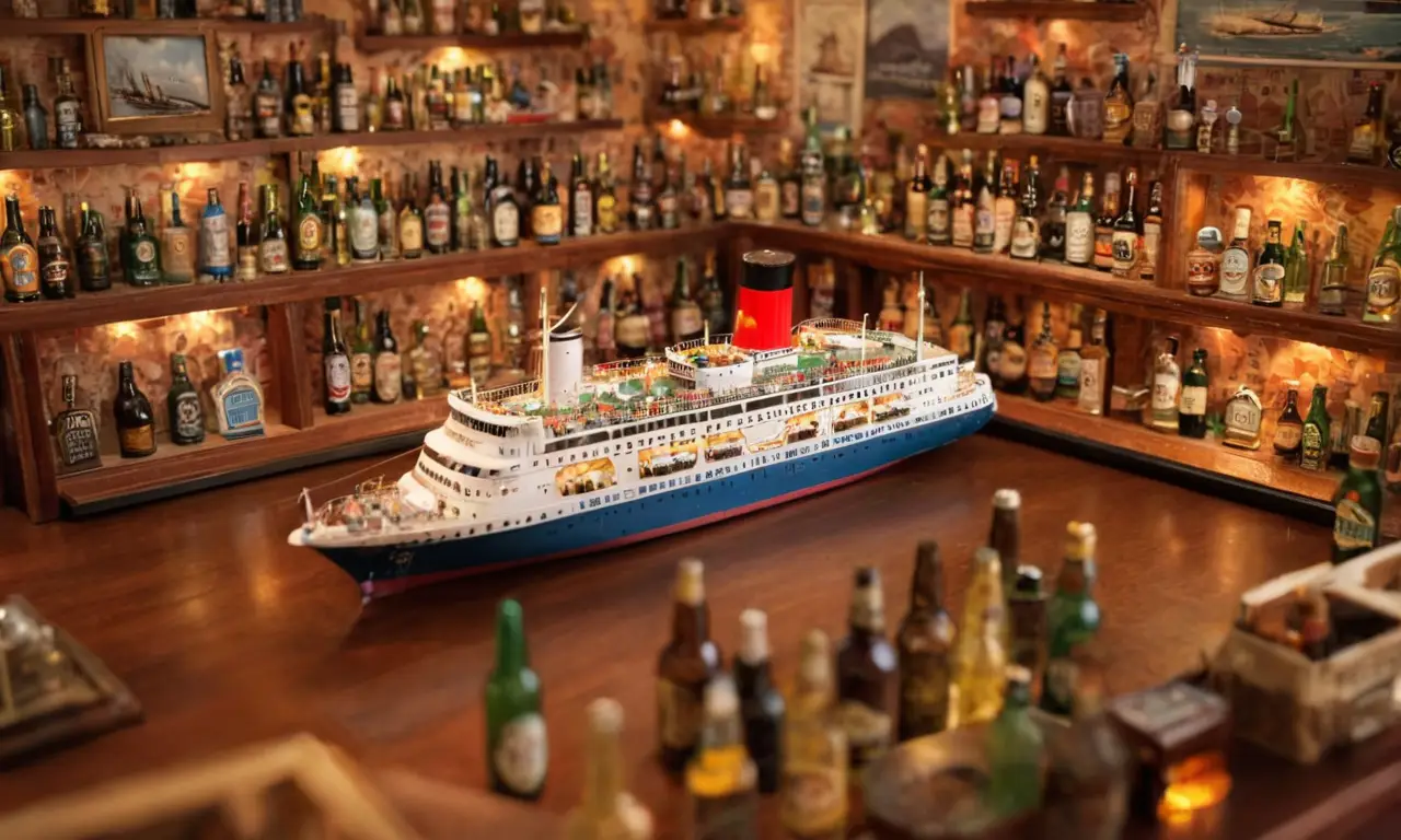 El papel pintado evoca un viaje nostálgico y bebedor