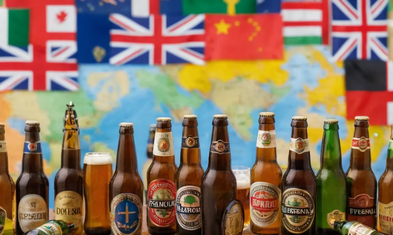 Papel pintado muestra cerveza