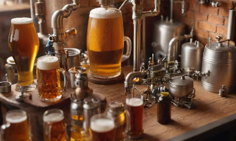 El papel pintado muestra un proceso cervecero detallado