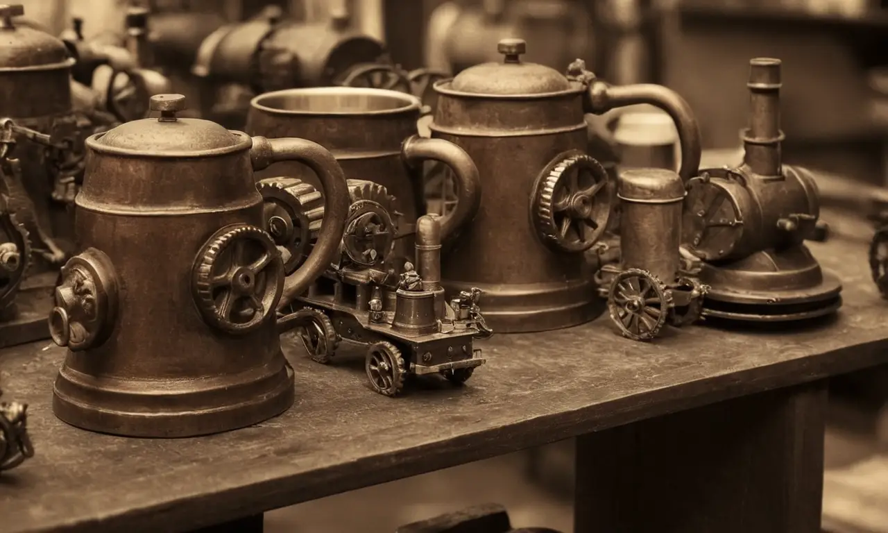 Épocas industriales en sepia