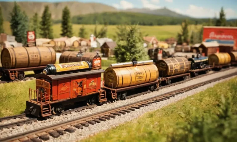 Publicidad vintage de ferrocarriles y cerveza