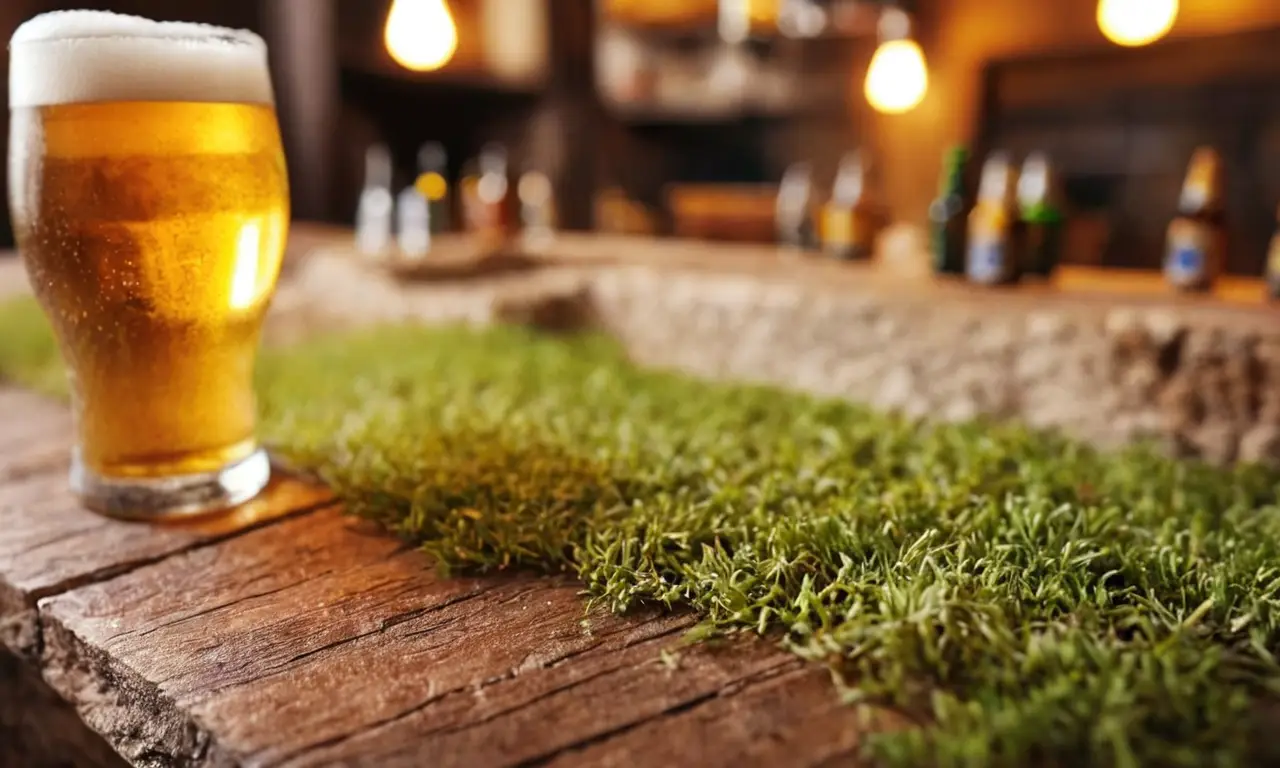 Diseño de papel pintado mejora textura y definición de cerveza