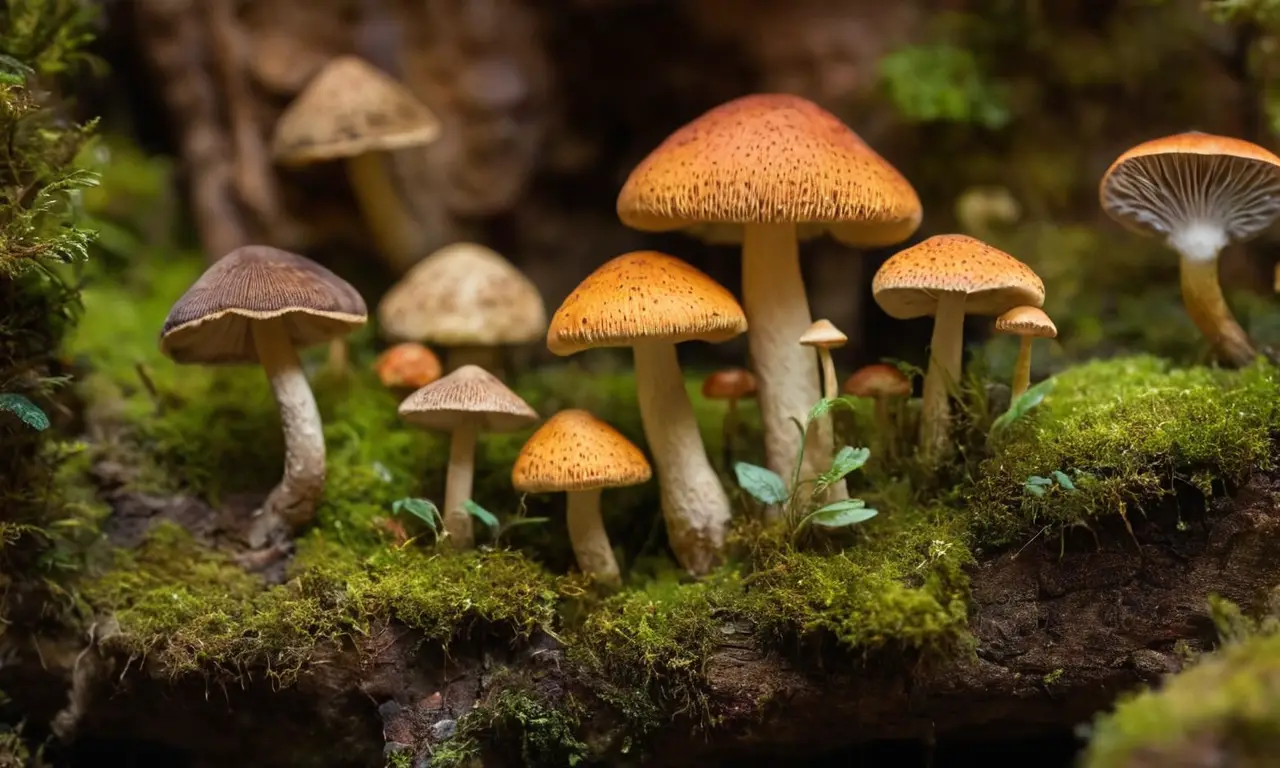 Un tapiz fúngico detallado y vibrante revela hallazgos históricos cautivadores