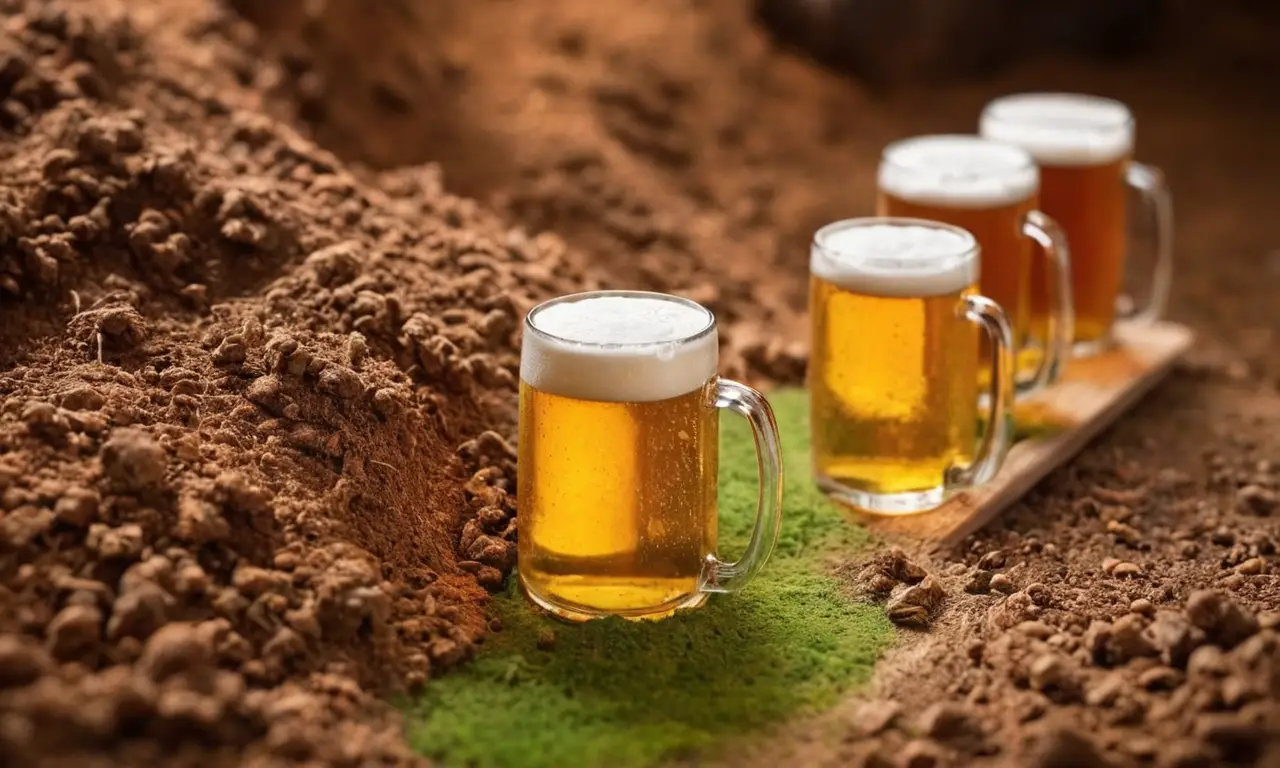 Papel pintado de elaboración artesanal de cerveza