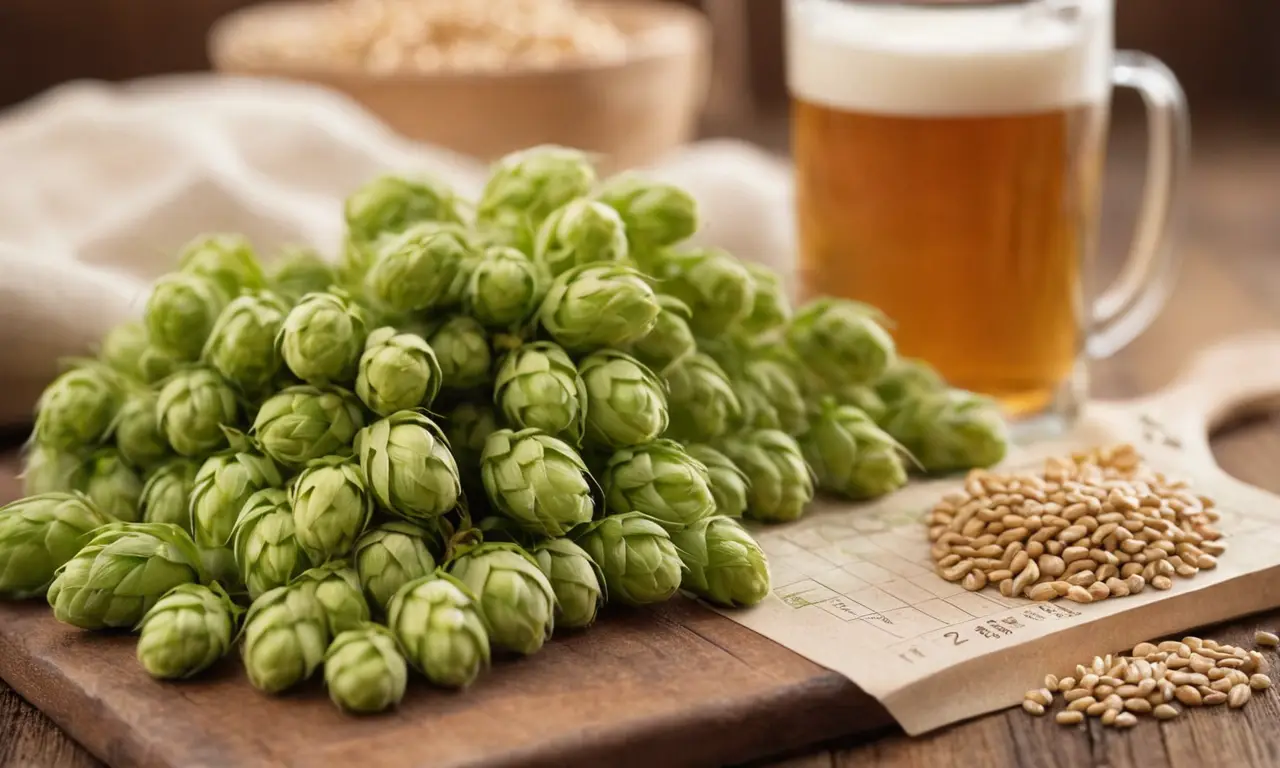Ilustración vintage de elaboración de cerveza nutritiva