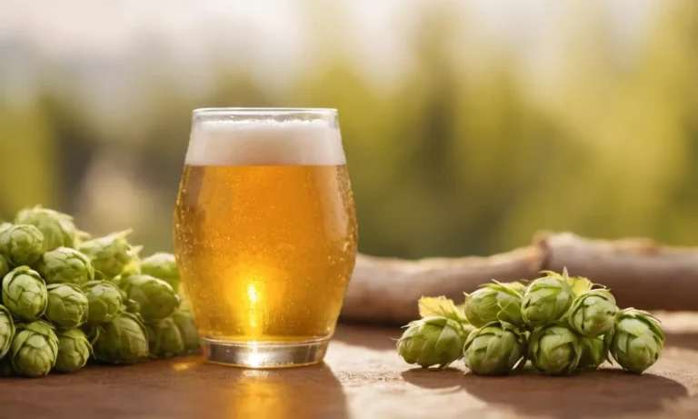 Muestra una cerveza dorada y nebulosa