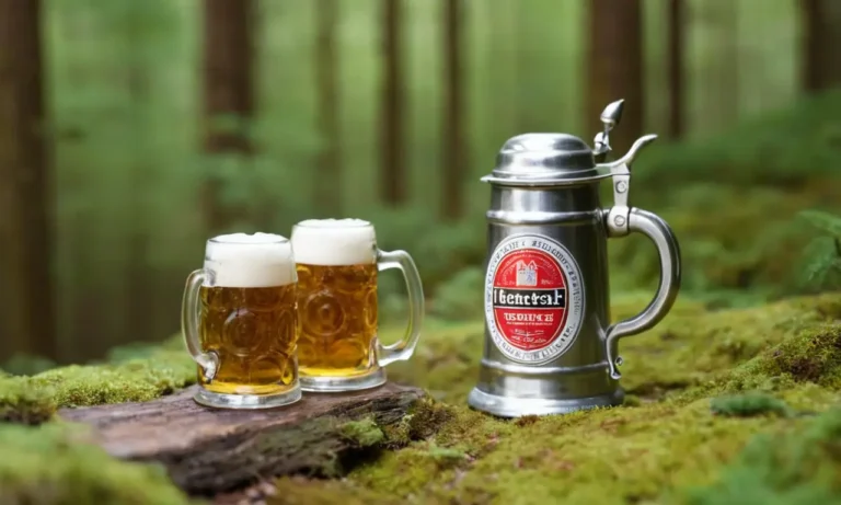 Cerveza alemana vintage en bosques secretos
