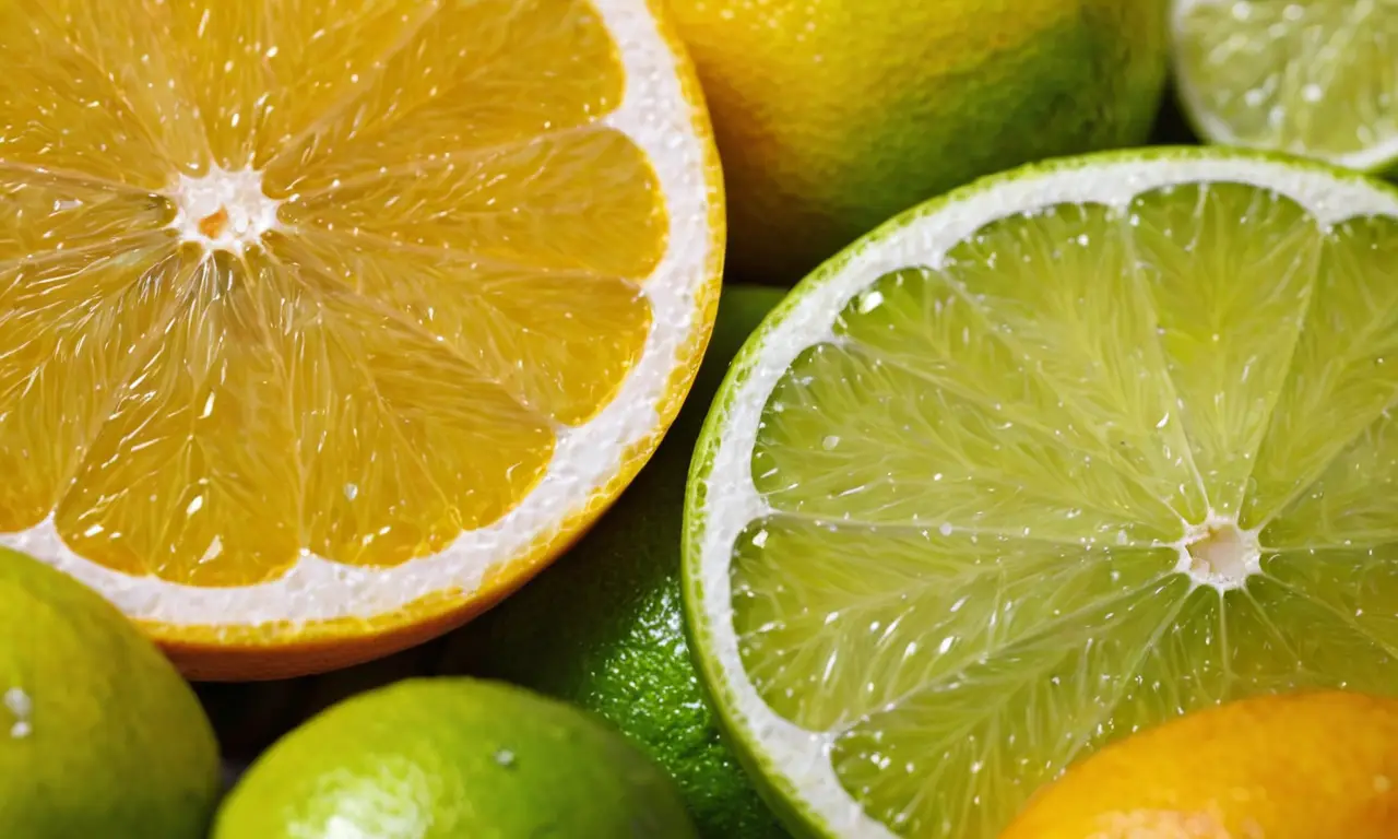 Verde lima refrescante con cítricos