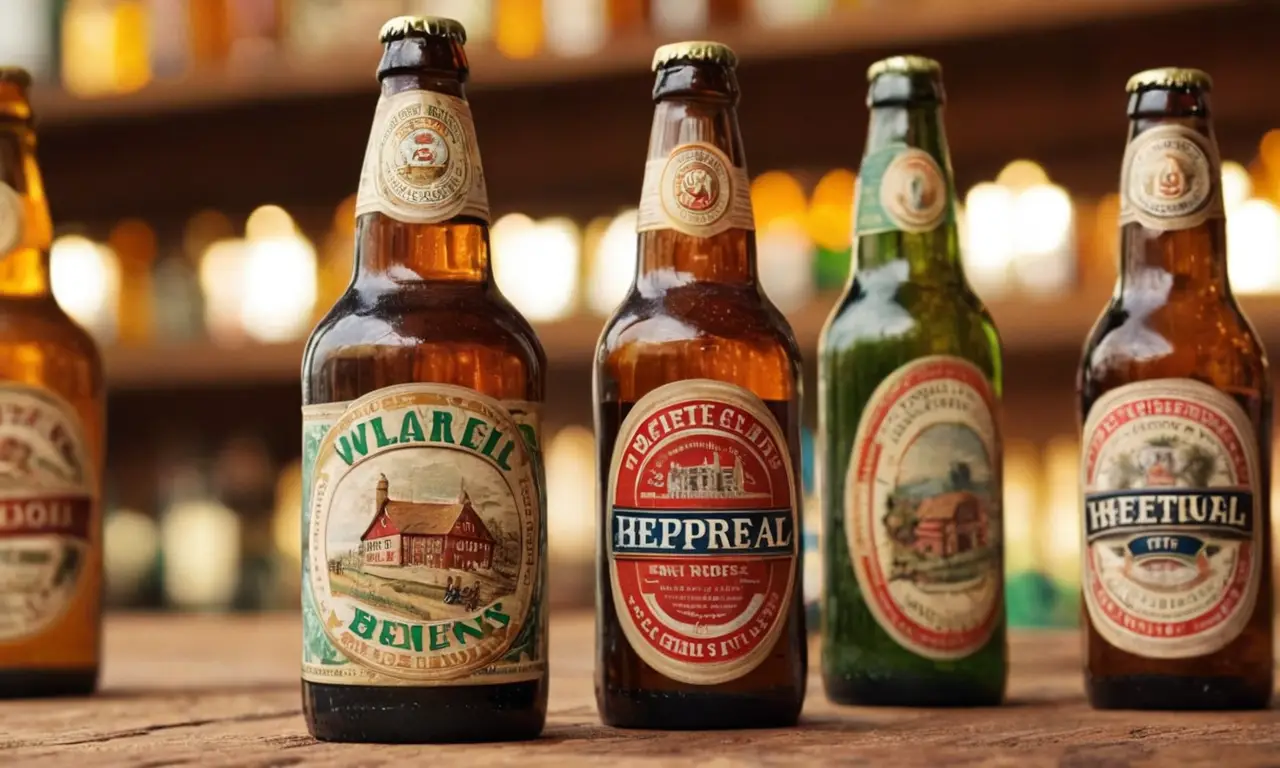 Botellas de cerveza antiguas