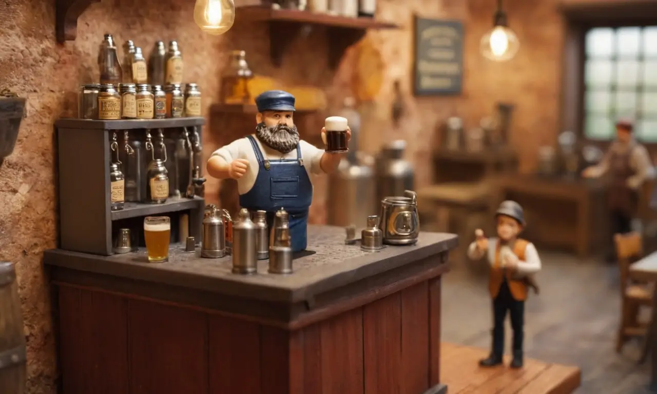 El papel tapiz muestra un novato cervecero advirtiendo sobre un error común